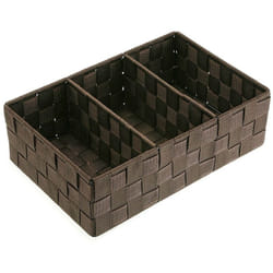 Scatola a scomparti versa marrone scuro 21 x 10 x 32 cm
