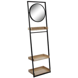 Mensola da bagno deversa specchio legno mdf 30,5 x 180 x 52 cm