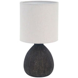 Lampada dedetable versa ceramica nera 14 x 28 x 14 cm