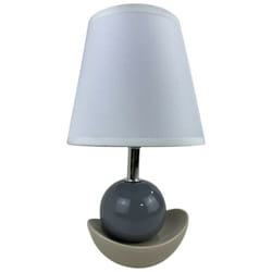 Lampada dedetable versa noela grey ceramic 15 x 25 x 12 cm