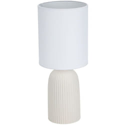 Lampada dedetable versa cotone ceramica 40 w 15 x 36 cm