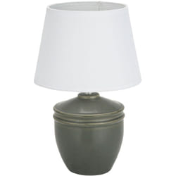 Lampada da tavolo deversa aurelia cotone ceramica 40 w 20 x 31,5 cm