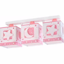 Plafoniera a 3 luci firmata Dalber, azienda spagnola che produce lampade per bambini dal 1988. Le lampade fabbricate in Spagn ...