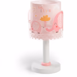 Lampada da Comodico collezione Elefantini rosa, realizzata con doppio paralume in polipropilene, ? perfetta per dare un'aria ...