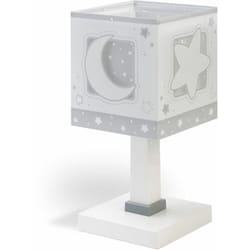 Dalber - Lampada da comodino Luna Grigio - Multicolor