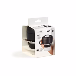 Lékué Mug To Go 350 ml Nero, Grigio