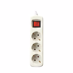 Silver Electronics 9637, 3 m, Interno, Tipo F, IP20, 1,5 mm², Polipropilene (PP)