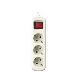 Silver Electronics 9637 prolunghe e multiple 3 m 3 presa(e) AC Interno Bianco