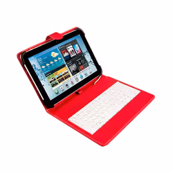 SilverHT 111916140199, Spagnolo, Ogni marca, Tablets from 9 "to 10.1", Rosso, Bianco, 25,6 cm (10.1"), Ecopelle, Uretano term ...