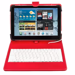 SilverHT 111916140199 tastiera per dispositivo mobile Spagnolo Micro-USB Rosso, Bianco