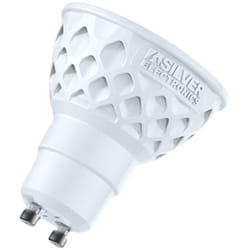 Silver Electronics - Lampadina multi led argento elettronica eco dicroica 4w=40w - gu10 - 3.000k - 120º - 390lm - luce calda - a+