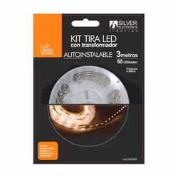 Silver Electronics 240328, Interno, Bianco, IP20, Bianco caldo, 60 lampadina(e), LED