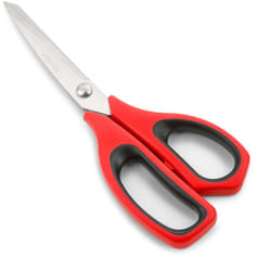 Arcos - Forbici da cucina 185722 in acciaio inox e mango Polipropilene + elastomero rosso 240 mm in blister pack