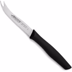 Coltello da formaggio Arcos Nova 188700 in acciaio inox Nitrum e mango Polipropilene, lama colore nero 10,5 cm in scatola esp ...