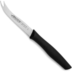 Coltello per formaggio Arcos Nova 188700 in acciaio inox Nitrum e mango Polipropilene, lama nera da 10,5 cm con coperchio e espositore.