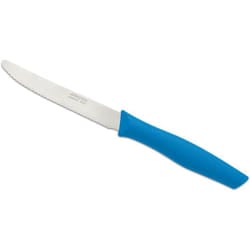 Coltello da tavolo Arcos Nova 188823 in acciaio inox Nitrum e mango Polipropilene, lama colore blu 11 cm con coperchio e espositore