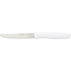 Coltello da tavolo Arcos Nova 188824 in acciaio inox Nitrum e mango Polipropilene, lama bianca 11 cm con coperchio e espositore