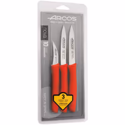 Set di coltelli Mondadores Arcos Nova 189622 in acciaio inox Nitrum e mango Polipropilene, in blister di pezzi 3 Mondadores e ...
