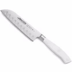 Coltello Santoku Arcos Riviera Blanc 233224 Nitrum Steel, con Mango Poliossimetilene e 14 cm di lama in valigetta. Il coltell ...