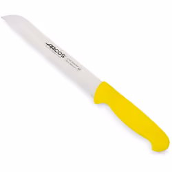 Coltello da forno (perla) Arcos Colore - Prof. 291400 acciaio inox Nitrum e mango polipropilene ergonomico giallo e lama 20 c ...
