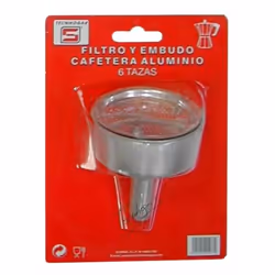 TECNHOGAR 01477, Imbuto, Acciaio, Alluminio, 6 tazze, 1 pz
