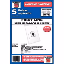 TECNHOGAR 915742, Sacchetto per la polvere, Aspiratore a cilindro, Bianco, 5 pz