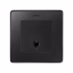 Simon 75480-32 presa energia RJ-11 Nero