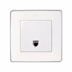 Simon 75481-30 presa energia RJ-12 Bianco