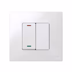 Simon 27800-34 Placca copripresa e copri interruttori Bianco