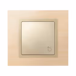 Simon 82018-34 Placca copripresa e copri interruttori Champagne