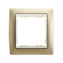 Simon 82714-34 Placca copripresa e copri interruttori Champagne