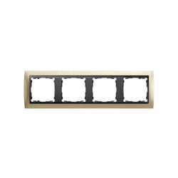 Simon 82844-34 Placca copripresa e copri interruttori Champagne