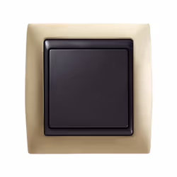 Simon 82844-34 Placca copripresa e copri interruttori Champagne
