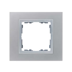 Simon 82917-33 Placca copripresa e copri interruttori Alluminio