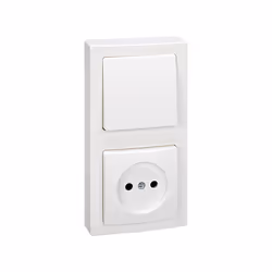 Simon 73621-60 Placca copripresa e copri interruttori Bianco