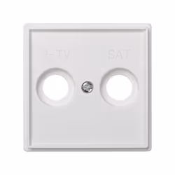 Simon 2705097-030, Bianco, Plastica, Simon 27, TV + SAT, IP40, CE