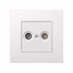 Simon 2705097-030 Placca copripresa e copri interruttori Bianco