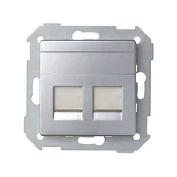 Simon 82006-33 Placca copripresa e copri interruttori Alluminio
