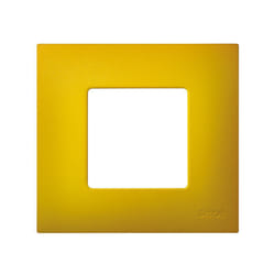 Simon 2700617-081 Placca copripresa e copri interruttori Giallo