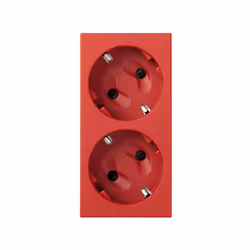 Simon 50000472-037, Tipo F, Rosso, IP20, CE, 250 V, 16 A