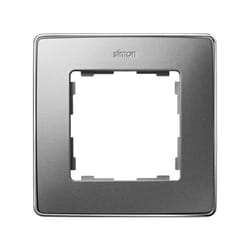 Simon 8201610-093 Placca copripresa e copri interruttori Alluminio