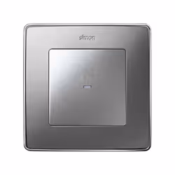 Simon 8200011-093 Placca copripresa e copri interruttori Alluminio
