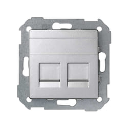 Simon 82006-93 Placca copripresa e copri interruttori Alluminio