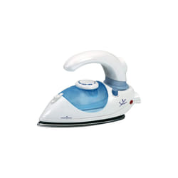 JATA PL357N Ferro a secco Acciaio inossidabile 800 W Blu, Bianco