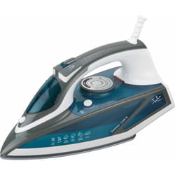 JATA PL619C ferro da stiro Ferro a vapore Piastra in Ceramica 2600 W Blu, Grigio, Bianco