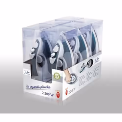 JATA PL120 ferro da stiro Ferro a vapore Acciaio inossidabile 2200 W Blu, Bianco - Vista aggiuntiva 4