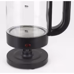 JATA HA702 bollitore elettrico 1,2 L 1500 W Nero, Trasparente