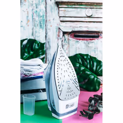 JATA PL1058C ferro da stiro Ferro a vapore Piastra in Ceramica 3000 W Grigio, Bianco - Vista aggiuntiva 8