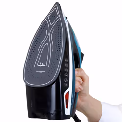 JATA JEPL1221 ferro da stiro Ferro a vapore Piastra in Ceramica 2400 W Nero, Blu, Grigio, Bianco - Vista aggiuntiva 6