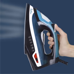 JATA JEPL1221 ferro da stiro Ferro a vapore Piastra in Ceramica 2400 W Nero, Blu, Grigio, Bianco - Vista aggiuntiva 7